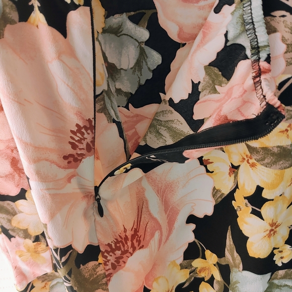 Floral V-Neck Women Dress - Picture 5 of 5